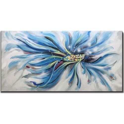 Abstract art oil Painting Rumble Fish hand painted modern artwork colorful picture for living room Bedroom Wall decoration
