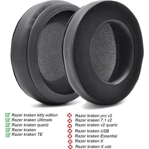 Ear pads cushion for Razer Kraken Ultimate / kraken TE / kraken QUARTZ / kraken KITTY edition headphones
