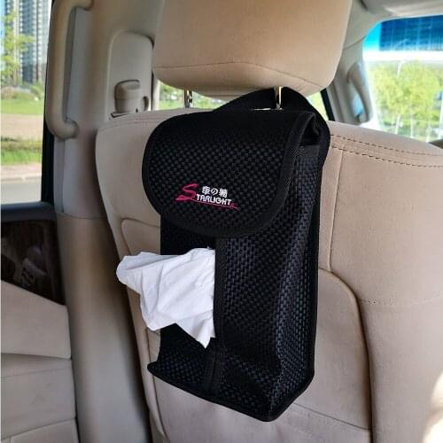 Car Tissue Box Hanging Type Tissue Bag Auto Interior Accessories