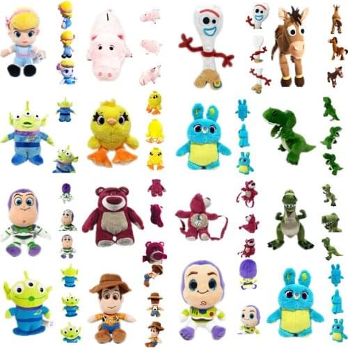 Free shipping Disney 1pieces/lot plush The dinosaur horse strawberry bear Alien Bunny Ducky gift Childrens toys