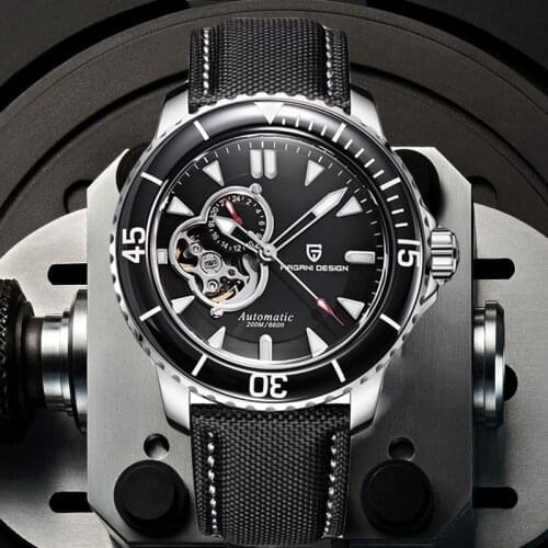 PAGANI DESIGN New Luxury Tourbillon Sapphire Glass Mechanical Watch Top Brand Mens Automatic Watch Stainless Steel Watch Reloj