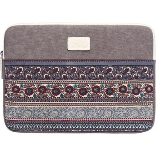 Laptop Sleeve Case Bag for Macbook Air 11 12 13 Pro 15 New Retina Cover Notebook Handbag 14.4 13.3 15.4 15.6 Ethnic Plush Lining