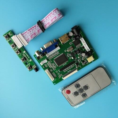 For 7.0inch 800(RGB)×480 2AV+ VGA LCD AT070TN92 panel remote HDMI Driver 50pin Controller Board Kit monitor