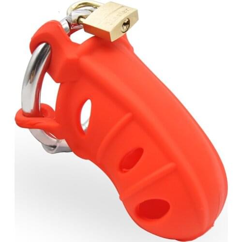 Erotic Toy Soft Silicone Cock Cage Male Chastity Devices Penis Belt Lock Cock For Men Adjustable Penis Ring Cock Lock Sex Toys