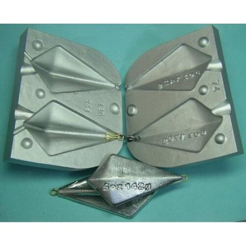 Fishing Sinker Mould mold fishing lead free Carpfishing gr.142-170 F 74 + 50 Loops Surfcasting,Lake Fishing