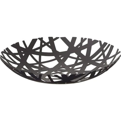 2498 Tower Fruit Bowl - Modern Kitchen Counter Basket Holder,Black