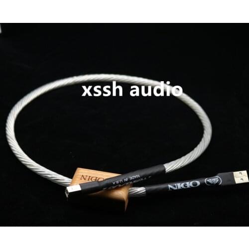 Hifi Nordost ODIN XSSH AUDIO op-rated Silver Plated + shield USB Cable High Quality Type A to Type B Hifi Data Cable For DAC