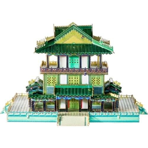 Art Model MU 3D Metal Puzzle Figure National tide in the palm building model KITS Assemble Jigsaw Puzzle Gift Toys For Children