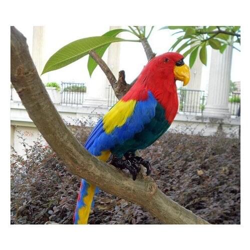 Simulation animal 42X20X10CM parrot toy polyethylene & furs handicraft house Decoration prop emulation doll gift k0429