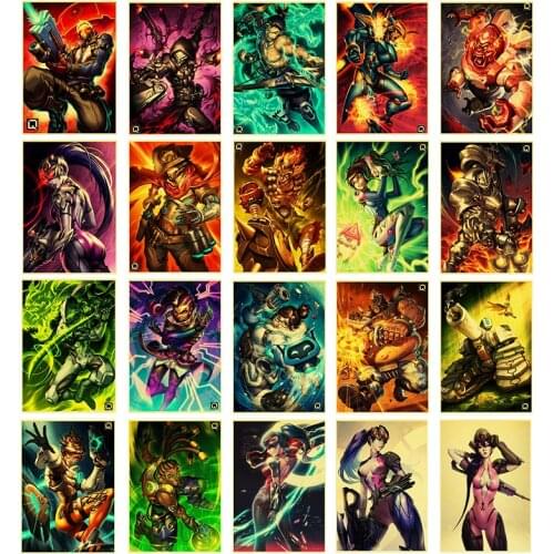 Game Overwatch Canvas Painting Widowmaker Retro Posters and Prints Wall Art Print Mural Pictures For Living Room Home Decoration