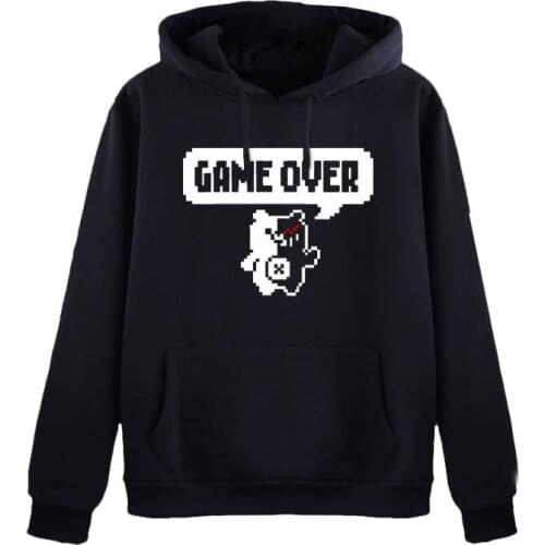 Anime Danganronpa Dangan-Ronpa Mono Kuma Cosplay Costume Hoodie funy gave over coat