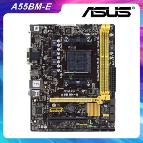 ASUS A55BM-E Socket FM2+ AMD A55M A55 Desktop Motherboard DDR3 32G PCI-E 3.0 AMD A10/A8/A6/A4/Athlon CPU Original PC Motherboard