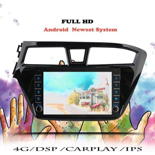 DSP Multimedia Player Video For Hyundai I20 2015 2016 2017 2018 Android 10 Car Radio RDS DVD Navigation GPS Cassette Head Unit