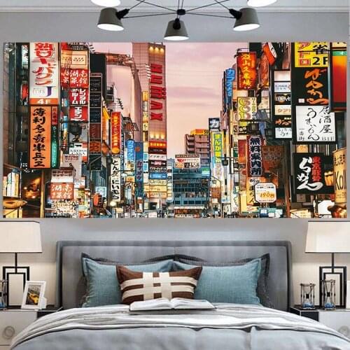 Wall hangings decoration japonaise tapestry trippy room decor tapiz pared tela blanket wall aesthetic
