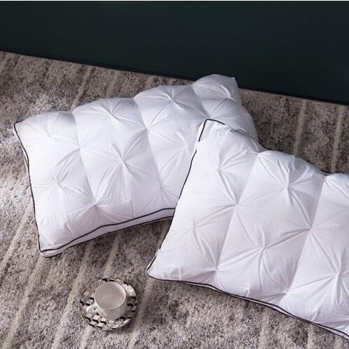 New Twisted feather velvet three-dimensional pillow core five-star hotel household cervical spine pillow single pillow core