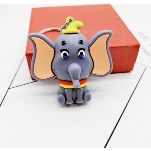 2019 new soft plastic perfume to drive away mosquito key ring pendant Cute big ear miniature design Aromatherapy bag car pendant