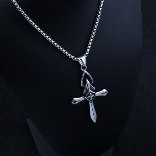 Chain Necklace Women Vintage Goth Cross Pendant Necklaces Choker Collares Retro Gothic New Fashion Jewelry