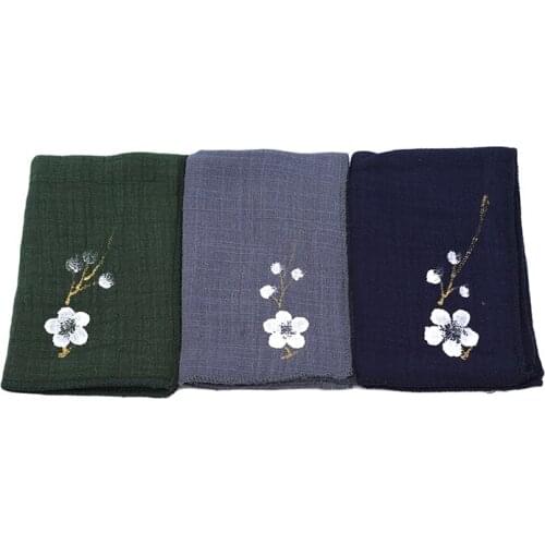 Flower Napkin Cloth Tea Towels Retro Linen Fabric Napkins Table Hotel Restaurant Wedding Table Mats Serviette Tea Accessories