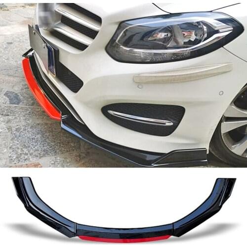 Front Bumper Spoiler For Benz B180 200 2018 2019 Carbon Surface Contrast Color Design Protector Plate Lip Body Kit Chin Shovel