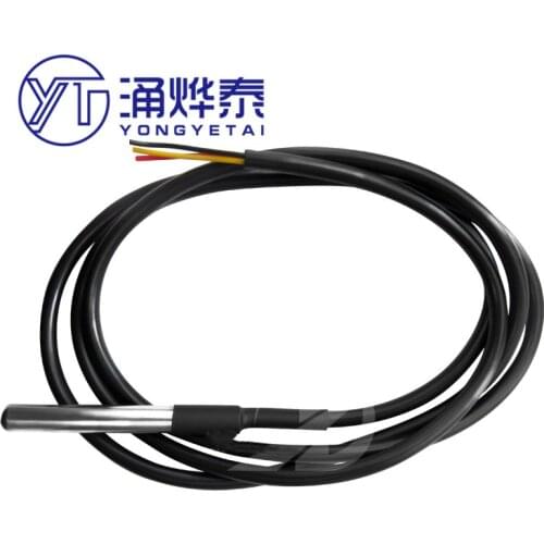 1M2M3M DS18B20 Stainless steel package Waterproof DS18b20 temperature probe temperature sensor 18B20 S