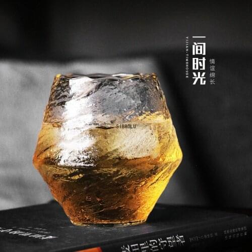 Japanese Handmade Hammered Whiskey Glass Heat-Resistant Juice Cup Liquor XO Whisky Crystal Wine Glass Cognac Brandy Snifter