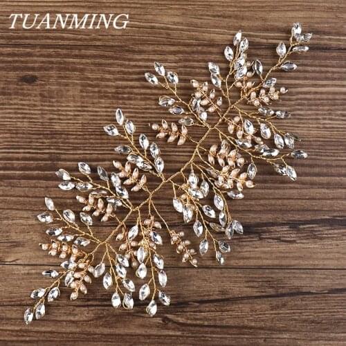 Crystal Bridal Headband Wedding Rhinestone Headbands Hair Accessories Bridal Headpiece Hair Ornaments For Women Wedding