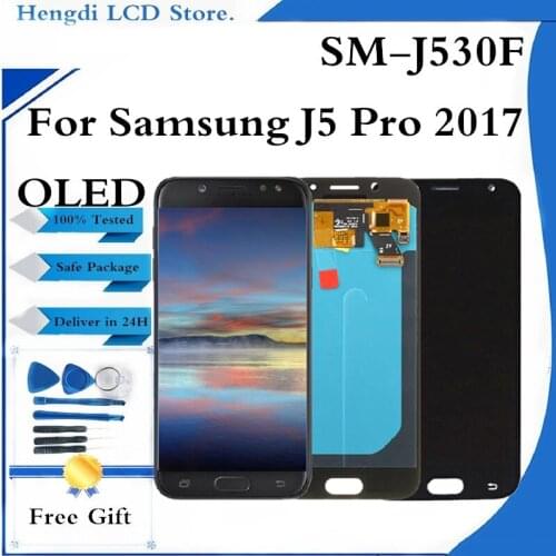 AMOLED LCD For Samsung Galaxy J5 Pro 2017 J530 J530F SM-J530F LCD Display Touch Screen Digitizer Assembly Replacement