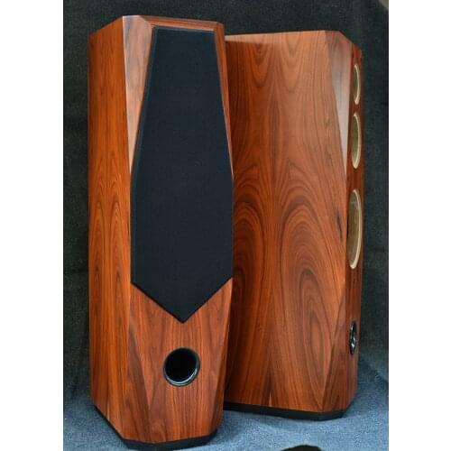 1 pair 10 inch loudspeaker empty box speaker cabinet box shell DIY empty speaker South American rosewood veneer veneer