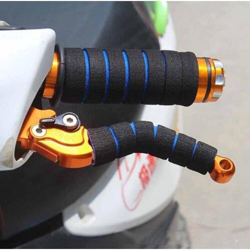 1Pair Bike Racing Bicycle Motorcycle Handle Bar Foam Sponge Grip Cover Nonslip