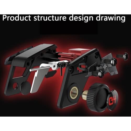 1 Pair Durable Practical Multi-functional Classic Mobile Phone Game Fire Button L1 R1 Aim Key Shooter Trigger Controller