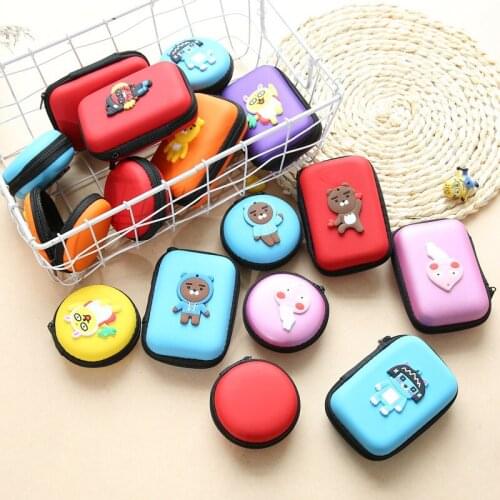 1Pcs Headphone Case Portable Earbuds Box Earphone USB Cable Organizer Kids Birthday Party Decorations Baby Shower Gift