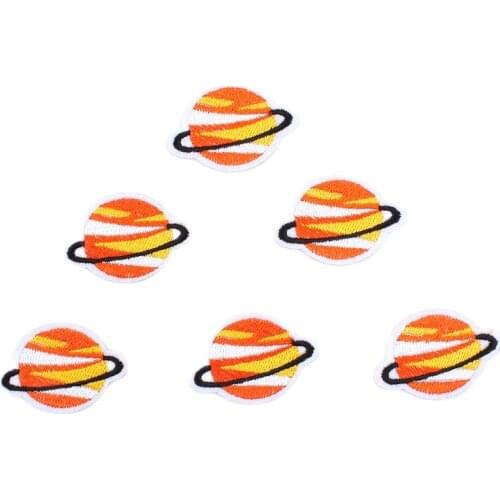 10pcs/lot Iron On Planet Fabric appliques Embroidered Sew On Jeans Badge DIY Garments Patches Clothing Bags Coats Patch Patches