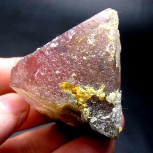 108g Pink Octahedral Fluorite - crystals and stones healing Mineral specimen Home Decor feng shui decoration