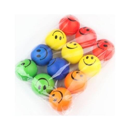 12 Pcs Soft Anti Stress Balls Outdoor Activities Entertainment Children Dog Pet Laugh Human Face Antistress Ball