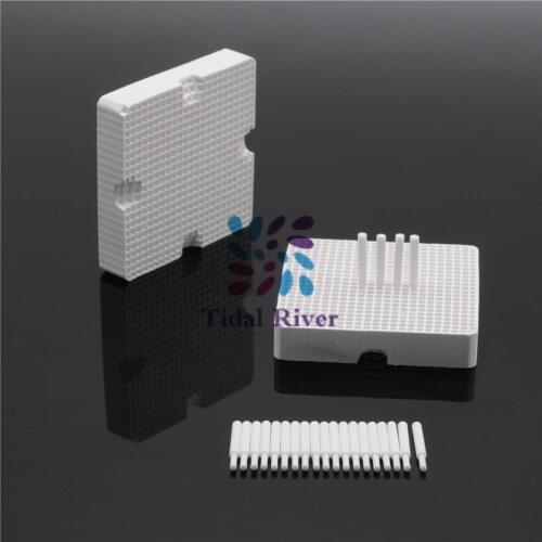2/Pcs Dental Lab Honeycomb Firing Trays & 20/Pcs Ceramic Zirconia Pins Dental Supplies