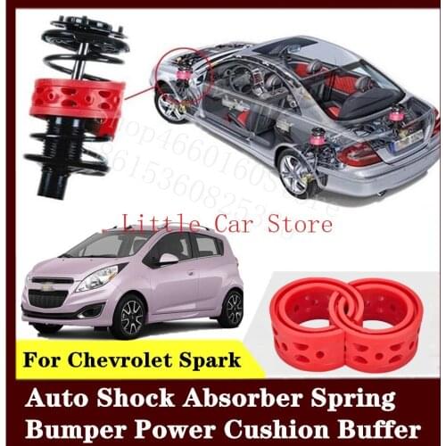 2PCS Front Rear Suspension Shock Bumper Spring Coil Cushion Buffer For Chevrolet Spark