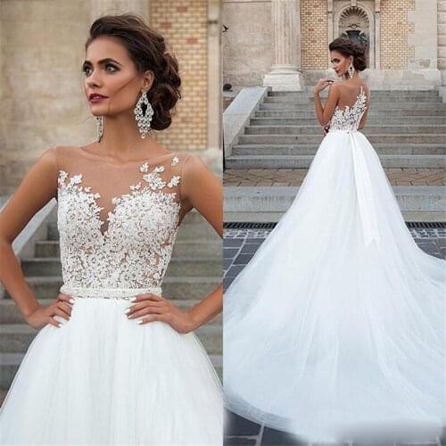 2019 Arabic Islamic Muslim A Line Wedding Dresses Said Mhamad Lace Winter Bridal Gowns Long Sleeves High Neck Midwest Pakistani