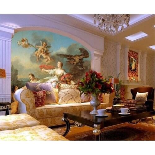 3d murals Hotels painting style living room sofa TV background wallpaper wall coverings Poseidon photo wallpaper