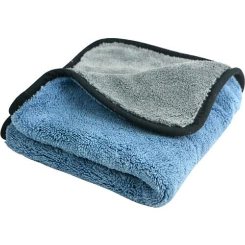 45*38cm Thick Absorbent Car Washer Towel Coral Fleece Double-side Velvet Car Washing Clean Microfiber Cloth Automotive Dust Wip