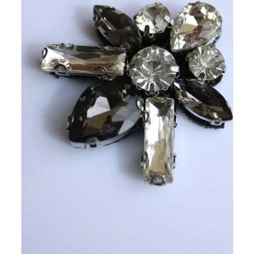 5pcs/lot Rhinestone beaded patches for clothes DIY sew on parch appliques Embroidery applique patch ropa clothing accessory