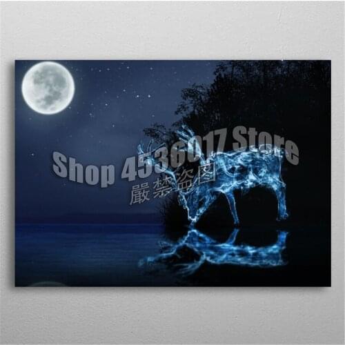 5d Diy Diamond Painting Cross Stitch Moon Patronus Diamond Embroidery Diamond Mosaic Paintings Hobbies Full Rhinestone Gifts