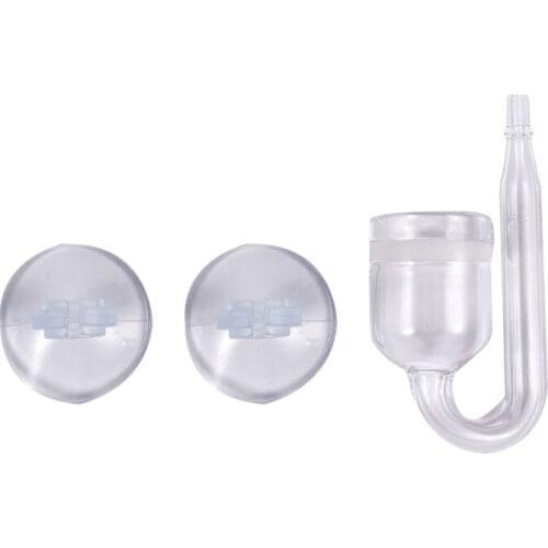 Aquarium Fish Tank CO2 Diffuser Carbon Dioxide Reactor with Ceramic Disc + 2 Suckers