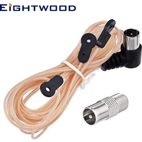 FM Aerial for Hifi Y Type FM Radio Antenna Unbal F Adapter + F Female to TV Male Adapter for FM AM Radio Yamaha JVC Sony Bose