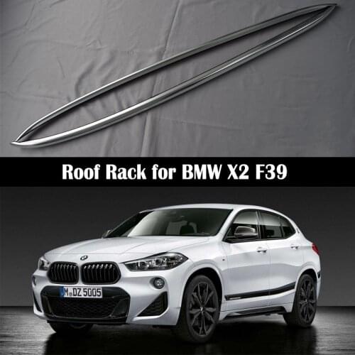 Car Roof Rack For BMW X2 F39 2018 2019 2020 2021 Rails Bar Luggage Carrier Bars top Cross bar Rack Rail Boxes Aluminum Alloy