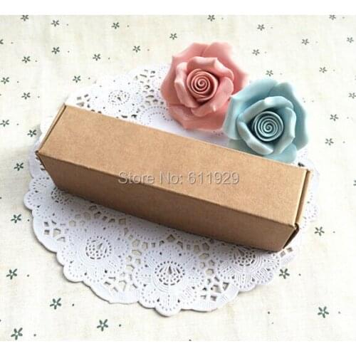 Free shipping hand made items packing box 12.3X3.2x3CM/candy packing boxes/blank kraft paper box/DIY gift craft box 30 pcs a lot