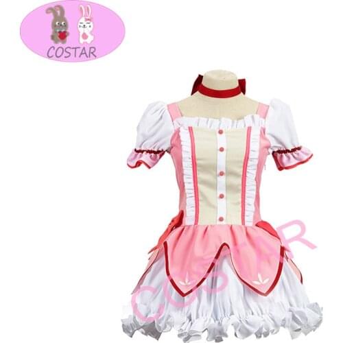 COSTAR Anime Puella Magi Madoka Magica Kaname Madoka Combat Suit Cosplay Halloween Party Dressup