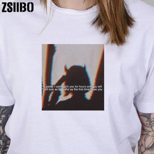 Women Shirts Print Female T-shirt Harajuku Hip Hop TShirt Tee Femme Vogue Tops clothes vintage dropshipping clothing sleeve