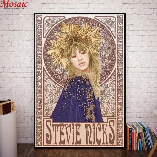 Full square/round Diamond 5D DIY Diamond Painting Alphonse Mucha Vintage Illustration Diamond Cross Stitch Mosaic Painting Decor