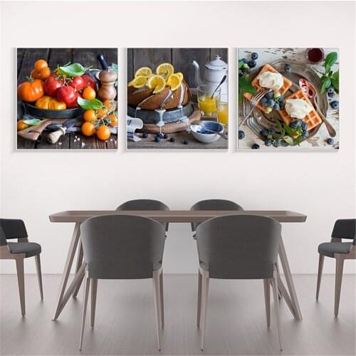 Food Painting Kitchen Decor Fruit Vegetable Poster Dining Room Decoration Modern Artwork Canvas Print Picture Wall Art Cuadros