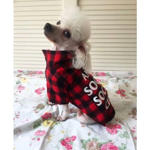 Hot Pet Summer Spring Clothes Dog Cat Puppy Dress Coat Costume Vest T Shirt Apparel Clothes with The Red plaid For Small Dog